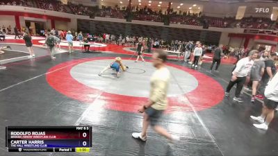 113 lbs 1st Place Match - Rodolfo Rojas, Broken Arrow Wrestling Club vs Carter Harris, The Hall Wrestling Club