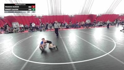 10U True Beginner - 54-55.6 Champ. Round 1 - Emmett Dalton, Iowa vs Francis Oleson, Wisconsin