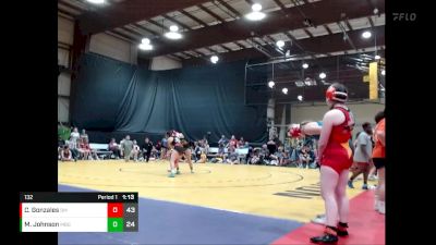 132 lbs Quarterfinals (8 Team) - Cassandra Gonzales, Black Mambas vs Maddie Johnson, Missouri BattleGear White