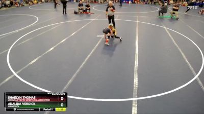 Quarterfinal - Adalida Verdick, Minnesota vs Shaelyn Thomas, Lakeville Youth Wrestling Association