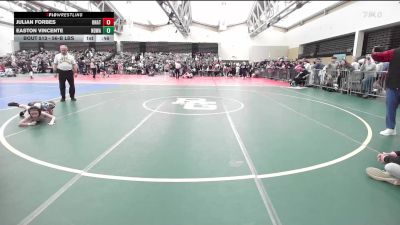 56-B lbs Consi Of 16 #2 - Julian Forbes, Unattached vs Easton Vincente, Northern Delaware Wrestling Academy