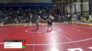 100 lbs Quarterfinal - Xavier Zias, Brookwood Broncos Youth Wrestling vs Charles Powell, Spartans Wrestling Club