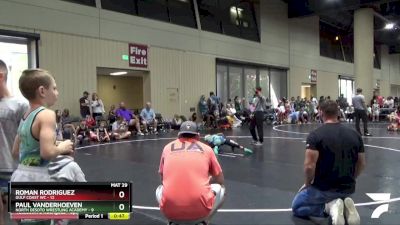 60 lbs Round 1 (16 Team) - Paul Vanderhoeven, North Desoto Wrestling Academy vs Roman Rodriguez, Gulf Coast WC