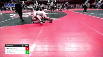 66 lbs Semifinal - Isaiah Tate, Barnsdall Youth Wrestling vs Grayson Schultz, Oklahoma Phantom Wrestling Club(OPWC)