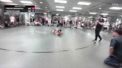 100 lbs Round 3 - Tristan Mendenhall, Team Real Life Wrestling vs Bodee Williams, Fighting Squirrels Wrestling Club