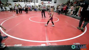 43 lbs Round Of 16 - Lachlan Forrest, Vinita Kids Wrestling vs Gauge Littlefield, Coweta Tiger Wrestling