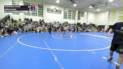 145 lbs Semis & 1st Wrestleback (8 Team) - Stephanie Chavez, Menlo A vs Berlyn Davis, Westcliff