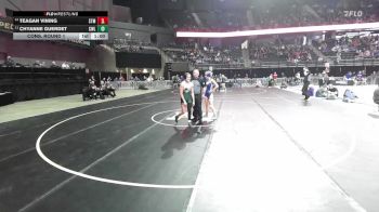 Cons. Round 1 - Teagan Vining, St. Thomas More vs Chyanne Guerdet, Clark/Willow Lake