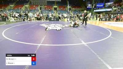 100 lbs Cons 64 #2 - Blake Brose, MN vs Ian Maize, IA