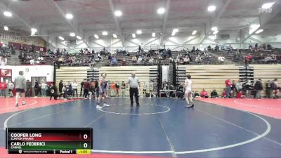 106 lbs Cons. Round 4 - Carlo Federici, Carmel vs Cooper Long, Clinton Prairie