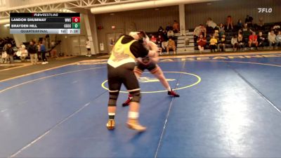 285 lbs Quarterfinal - Landon Shumway, Western Wyoming College vs Brayden Hill, Cloud County Community College