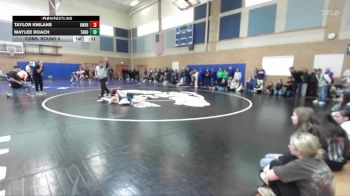 125lbs Cons. Round 5 - Maylee Roach, Tahoma (Girls) vs Taylor Knilans, Union (Girls)