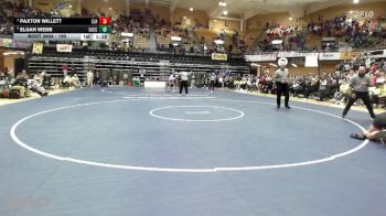 190 lbs 1st Place Match - Elijah Webb, Effingham-Atchison Co Community HS vs Paxton Willett, Silver Lake HS