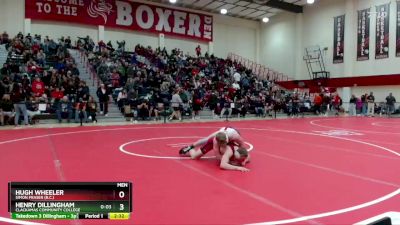 165 lbs Champ. Round 2 - Henry Dillingham, Clackamas Community College vs Hugh Wheeler, Simon Fraser (B.C.)