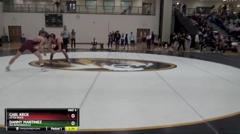 141 lbs Quarterfinal - Cael Keck, Little Rock vs Danny Martinez, SIU Edwardsville
