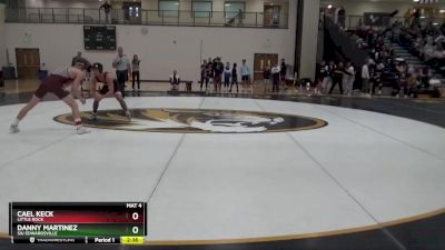 141 lbs Quarterfinal - Cael Keck, Little Rock vs Danny Martinez, SIU Edwardsville