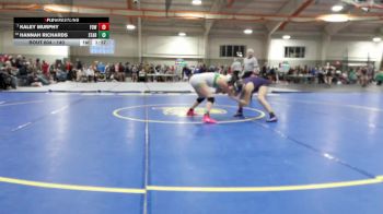 140 lbs Champ. Round 3 - Kaley Murphy, Fowlerville (Girls) vs Hannah Richards, Start High School