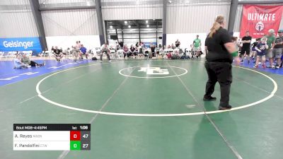 120 lbs Rr Rnd 2 - Arturo Reyes, Mat Assassins K8 B vs Franco Pandolfini, CT Whale K-8