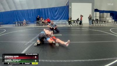 165 lbs 1st Place Match - Jeremiah Hash, Bellevue Elite vs Gabriel McNally, LEWC/Oregon Clay