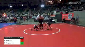 52 lbs Quarterfinal - Knox Ayala, Sebolt Wrestling Academy vs Colt Tompkins, Ohio Knights