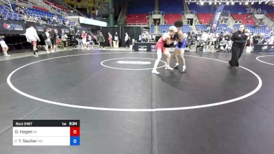 150 lbs Cons 32 #1 - Grayson Hagen, KS vs Ty Saulter, MN