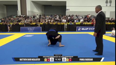 Pankaj Badgujar vs Matthew David McAlister 2025 World Master IBJJF Jiu-Jitsu Championship