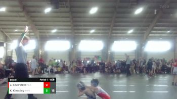 56 lbs Round 3 - Zachary Silverstein, PA Alliance Black vs Korbin Kiessling, Rampage