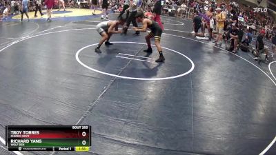 128 lbs Champ. Round 2 - Troy Torres, Church Boyz vs Richard Yang, Wolf Den