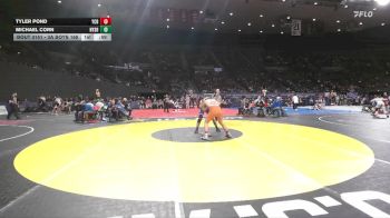 3A Boys 165 lbs Cons. Round 2 - Michael Corn, Nyssa Boys vs Tyler Pond, Yamhill-Carlton Boys