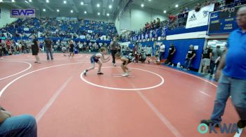 85 lbs Consi Of 8 #2 - Rhett Rowland, Little Axe Takedown Club vs Maverick Bunch, Newcastle Youth Wrestling