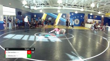 120 lbs Round 5 (8 Team) - Joseph Obstaculo, Eagles WC vs Jarold Cervantes, Braves WC