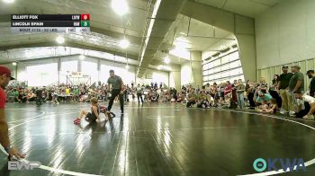 52 lbs Quarterfinal - Elliott Fox, Locust Grove Youth Wrestling vs Lincoln Spain, Raw Wrestling Club