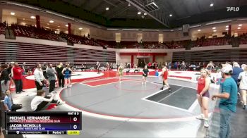132 lbs Quarterfinal - Michael Hernandez, Putnam City Freestyle Wrestling Club vs Jacob Nicholls, Claremore Wrestling Club