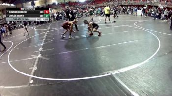 140 lbs Quarterfinal - Chase Jenny, CWO vs Colton Moore, Louisville Wrestling Club