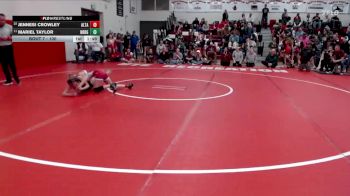 100 lbs Champ. Round 1 - Mariel Taylor, North Ridge vs Jennesi Crowley, Altamont