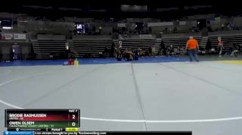 160 lbs Semis & 1st Wrestleback (8 Team) - Owen Olsem, Fulda/Murray County Central vs Brodie Rasmussen, UNITED