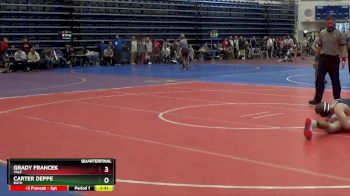 126 lbs Quarterfinal - Carter Deppe, Bath vs Grady Francek, Yale