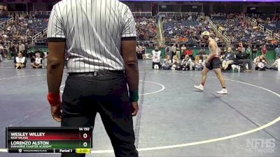 1A 150 lbs Quarterfinal - Lorenzo Alston, Uwharrie Charter Academy vs Wesley Willey, East Wilkes