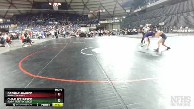 Girls 3A/4A 130 Cons. Round 4 - Charlize Pasco, North Thurston (Girls) vs Desirae Juarez, Hermiston (Girls)