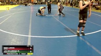 130 lbs Champ. Round 1 - Levi Bullerman Jr., Marshall/Lakeview/RTR vs Reed Larson, Bemidji