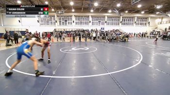 126 lbs 5th Place - Julian Colon, Bristol Central vs Ty Jorgenson, Newtown