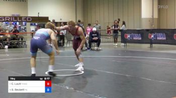 79 kg Cons 16 #2 - Clay Lautt, Tar Heel Wrsetling Club vs Sam Beckett, Pennsylvania