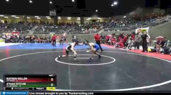 120 lbs Quarterfinals (8 Team) - Ethan Ritchie, 6A Newberg vs Kayden Keller, 6A Sandy