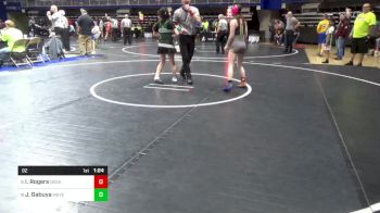 92 lbs Round Of 32 - Isabella Rogers, Neshaminy vs Jenna Gabuya, Meyersdale