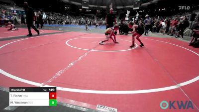 67 lbs Round Of 16 - Trenton Fisher, HURRICANE WRESTLING ACADEMY vs Mason Woolman, Tiger Trained Wrestling