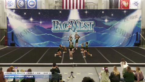 Storm Cheer - Fury [2026 L1.1 Youth - PREP - D2 Day 1] 2026 PacWest Utah Challenge