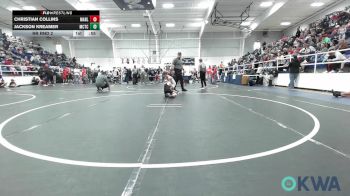 55 lbs Rr Rnd 2 - Christian Collins, Marlow Outlaws vs Jackson Kreamer, Murray County Takedown Club