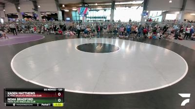 120 lbs Champ. Round 1 - Xaden Matthews, El Paso Wildcats Wrestling Club vs Noah Bradford, Texas Elite Wrestling Club