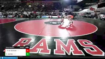 5A 145 lbs Cons. Round 1 - Parker Blaylock-Dickson, Idaho Falls vs Zach James, Kuna