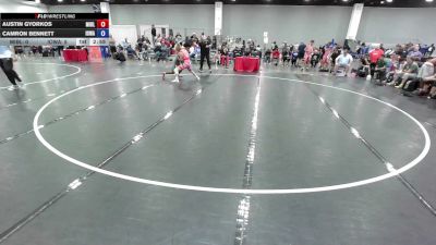 150 lbs Austin Gyorkos, Team Michigan - Blue vs Camron Bennett, Iowa